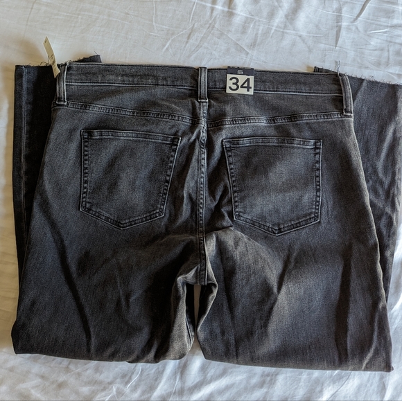 Women's gap 34 grey wash denim cropped ankle skinny jeans - Picture 9 of 9